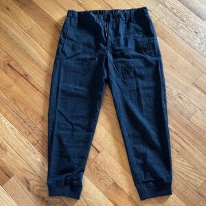 Giorgio Armani Wool Black Casual Jogger Pants